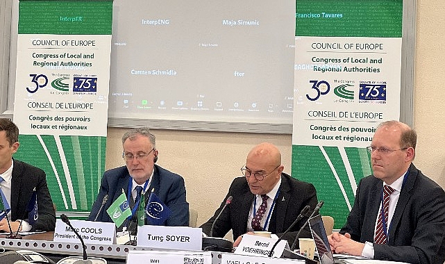 Başkan Tunç Soyer Avrupa Konseyi’nde önemli mesajlar verdi