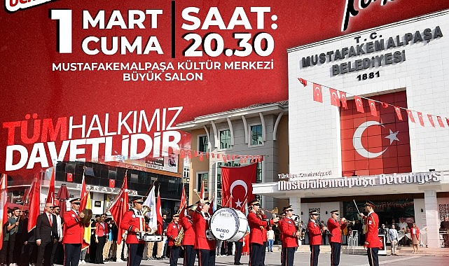Mustafakemalpaşa Belediyesi, sanat ve müziğin büyüleyici dünyasını Mustafakemalpaşa Belediyesi Bando ve Kent Orkestrası’ndan muhteşem konser ile vatandaşlarıyla buluşturuyo
