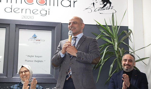 Yarımcalılar’dan Başkan Söğüt’e meşaleli karşılama