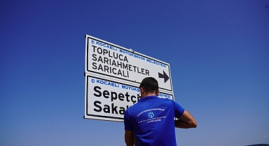 Kırsal ulaşımda levhalar yenileniyor